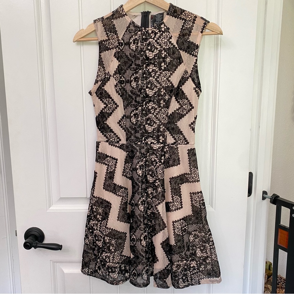 Lace and Velvet Dress